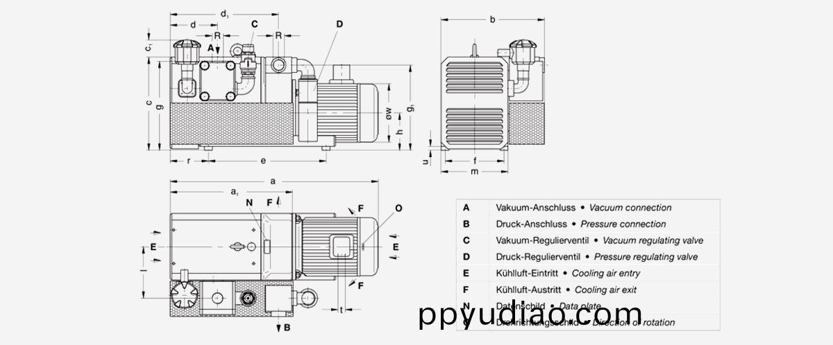 C-KLR-80爪式真空泵