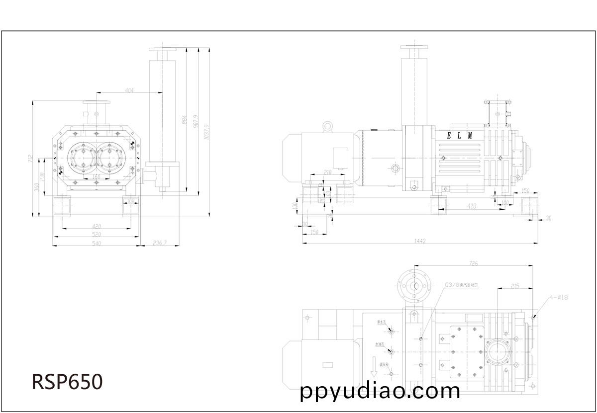 RSP650安裝尺寸圖