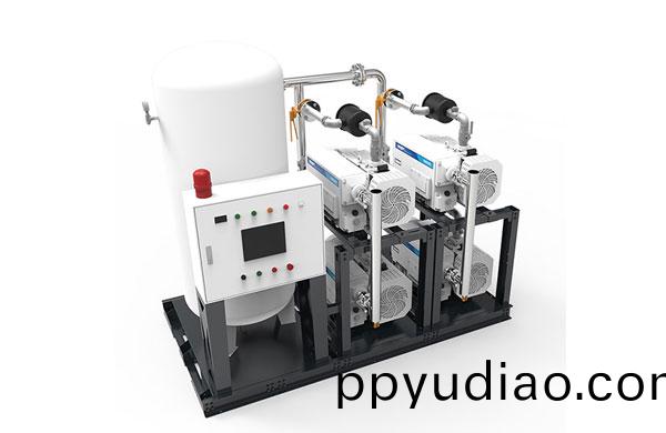 油潤鏇片式(shi)真空機組